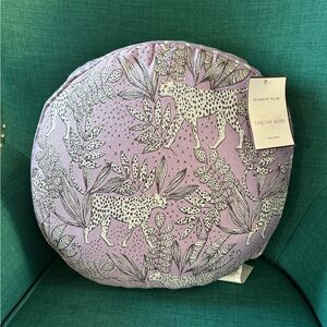 Famous on TikTok- NWT Tabitha Webb Lavender Animal Print Pillow